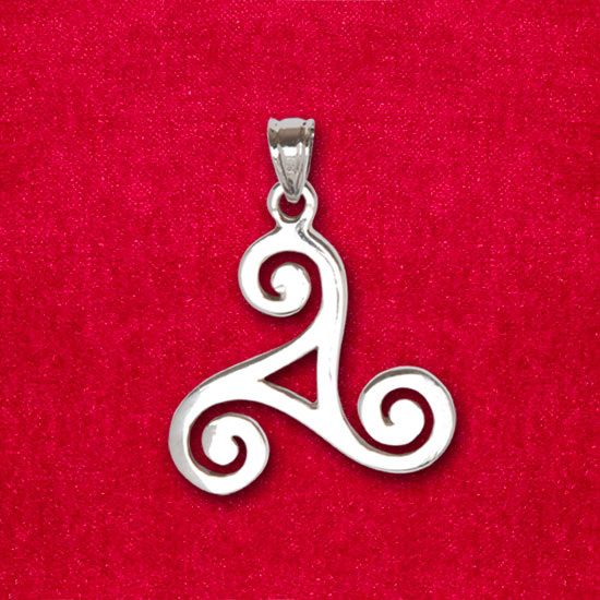 Silver pendant   Triskelion  2,5 cm