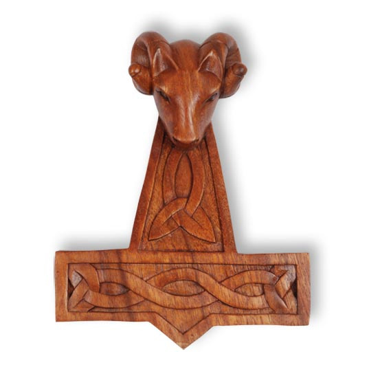 Wooden wall-plaque  Thors hammer